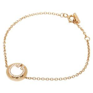 Tiffany & Co. T-toe Circle 18K Yellow Gold Diamond Mother of Pearl